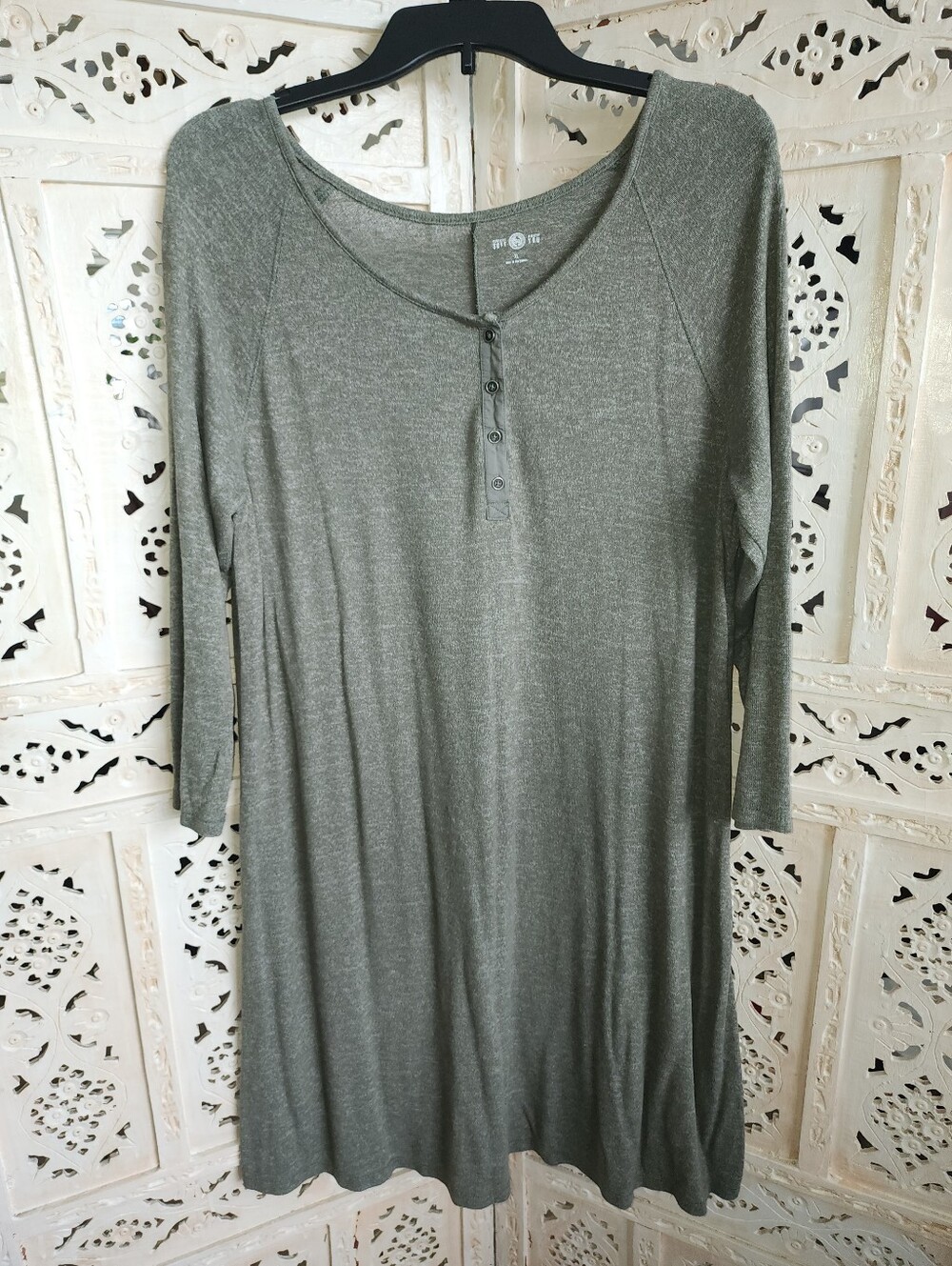 SO Olive Green Tunic Dress- Size XL